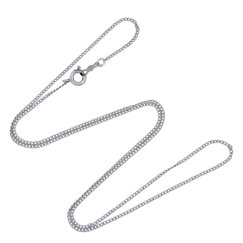 Estate Sterling Silver 925 1.1mm Curb Chain Necklace 18"